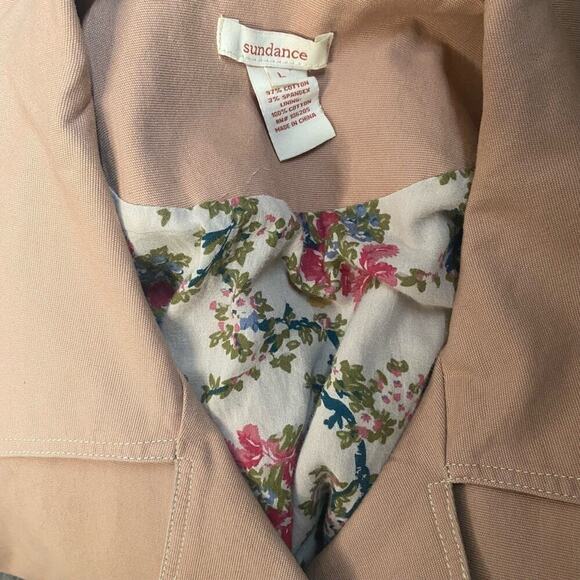 Sundance Trench Coat Large Double Breasted Normcore Timeless Boho Chic Capsule - Picture 9 of 14